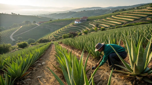 Hochkonzentriertes Bio-Aloe-Vera-Hautpflege-Gel aus Portugal, natürlich vegan und hautfreundlich