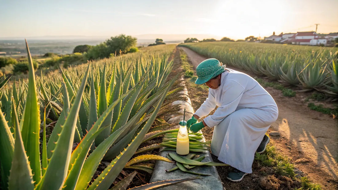 Crema hidratante orgánica de aloe vera europea, elixir natural para piel radiante y nutrición profunda
