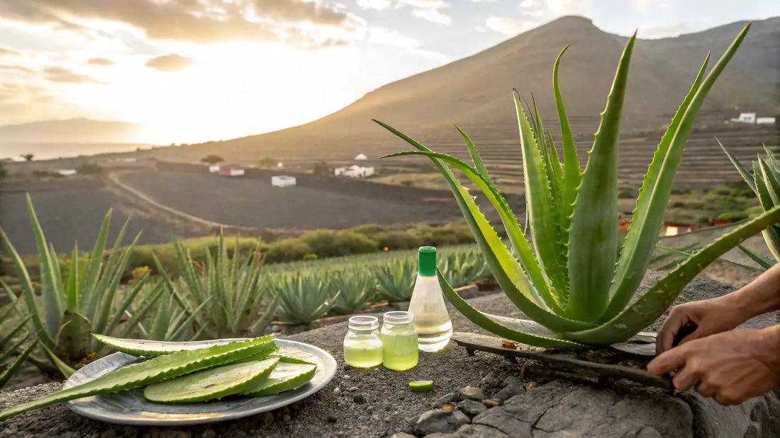 Aloe Vera Orgánico de Canarias, Gel Hidratante Natural para Cuidado Facial Ecológico y Piel Sensible