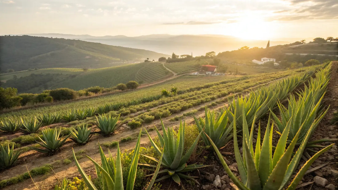 Alt Text (Spanish):
Gel de aloe vera orgánico europeo, cosmética natural vegana para cuidado facial ecológico