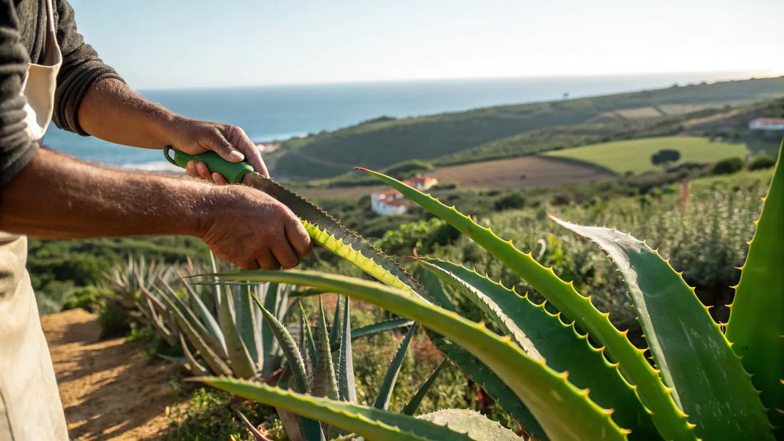 Organic Aloe Vera Skincare: Nutrient-Rich European Ingredients Harvested from Portugal's Pure Landscapes