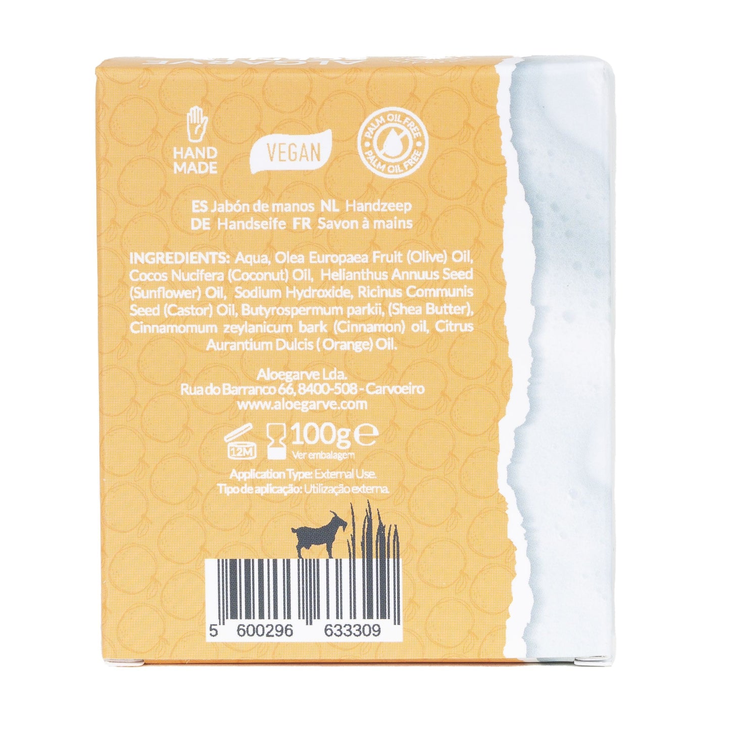 Algarve Scents Orange & Cinnamon Soap Bar 100g