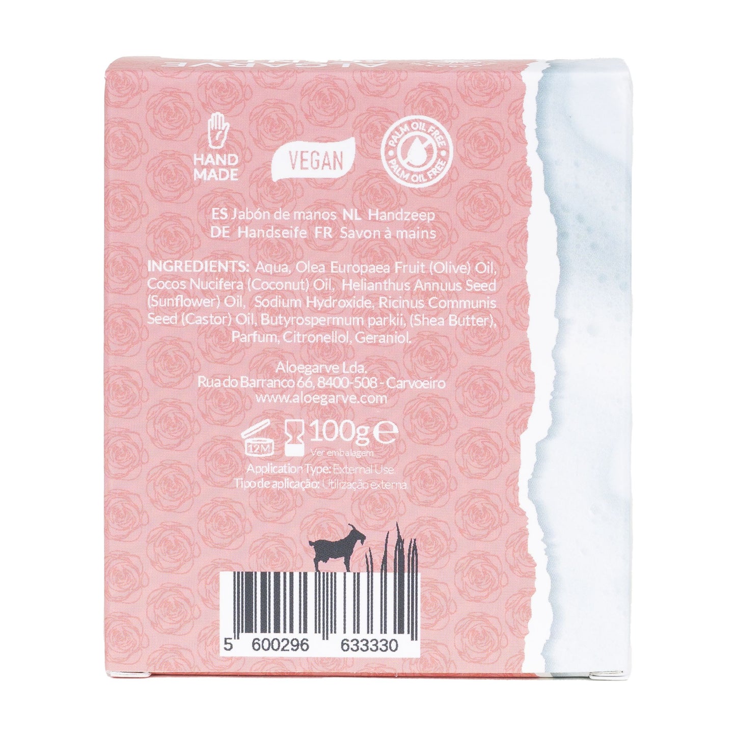 Pastilla de Jabón "Pétalos de Rosa Sedosos"