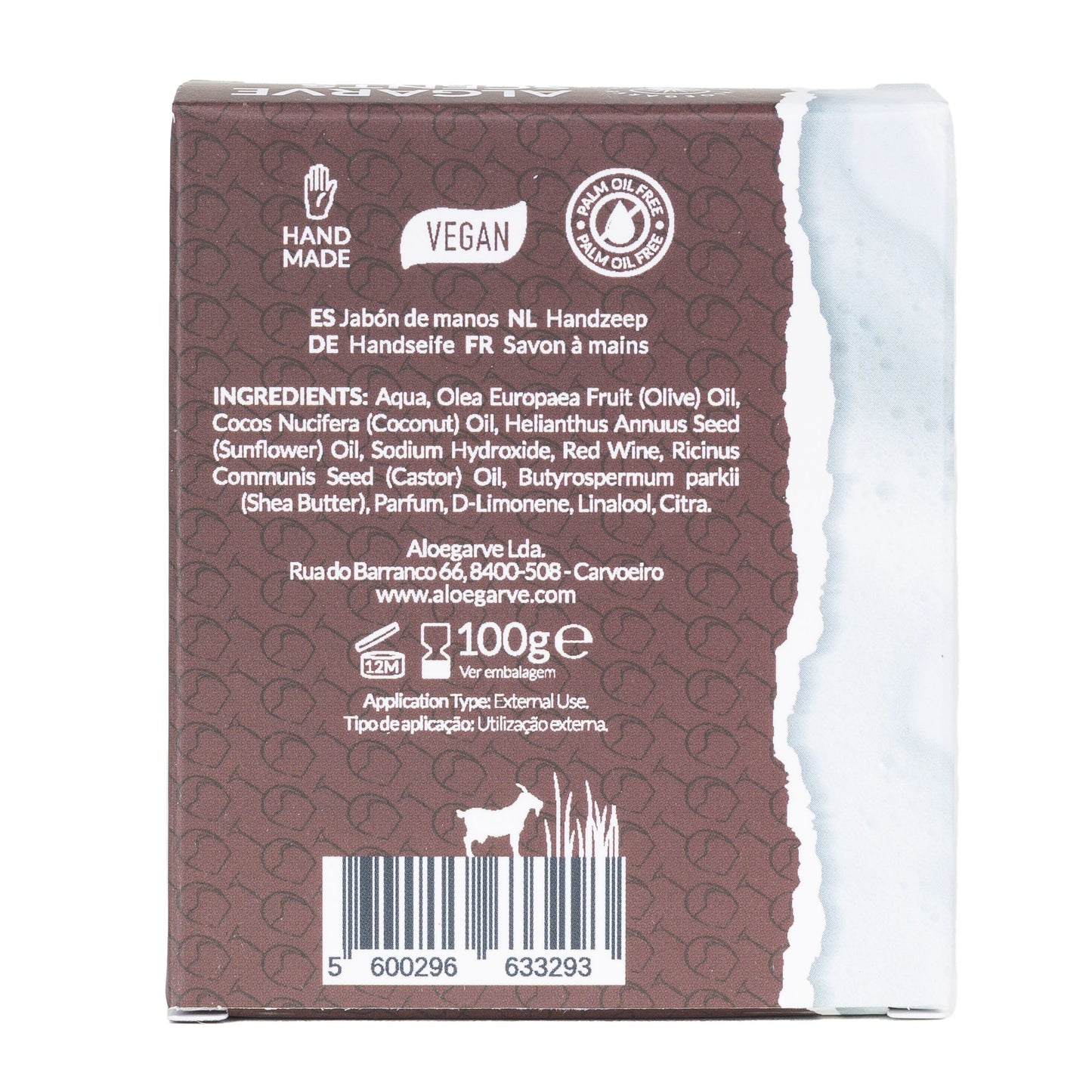 "Indulge Red" - Jabón de Vino Tinto 100g