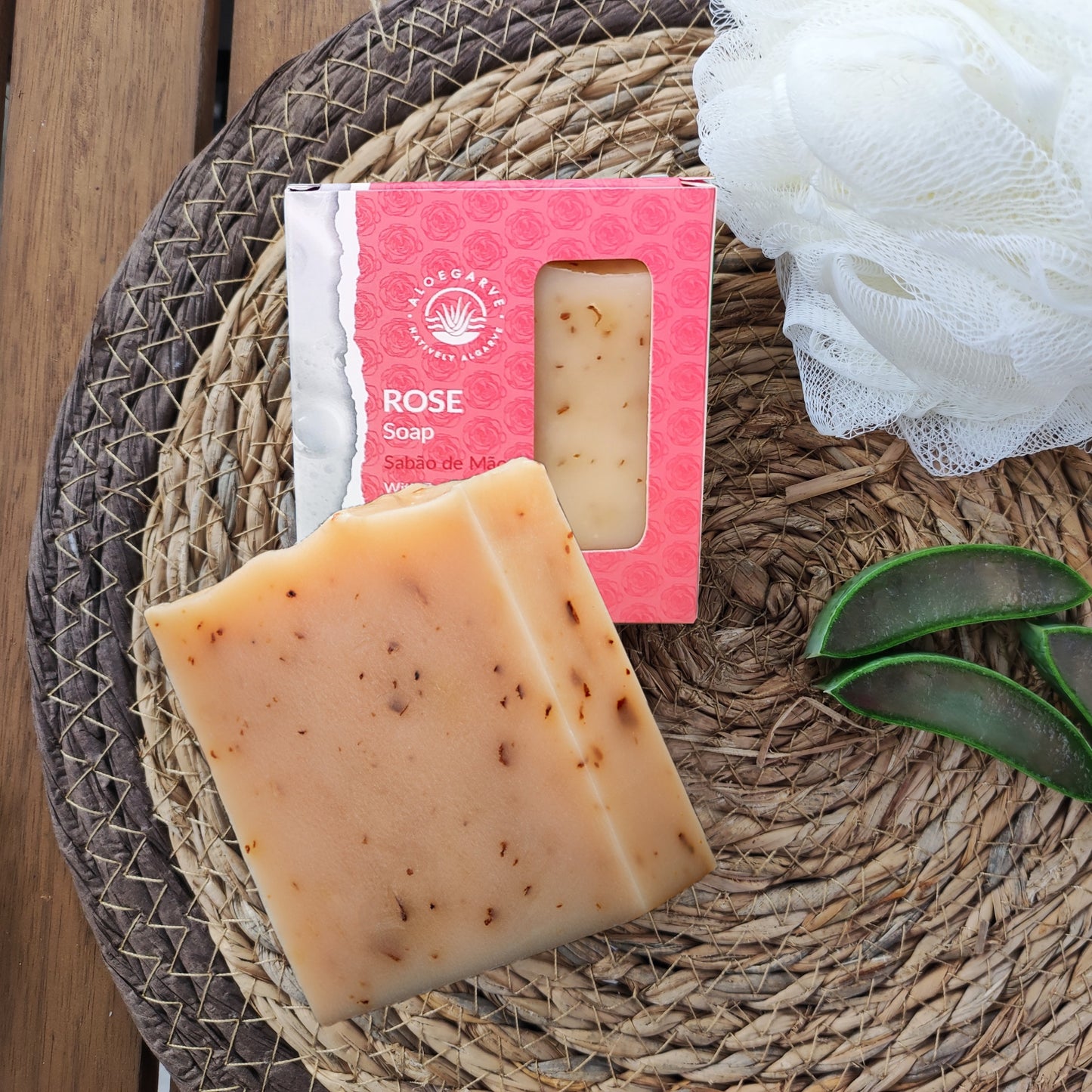 Pastilla de Jabón "Pétalos de Rosa Sedosos"
