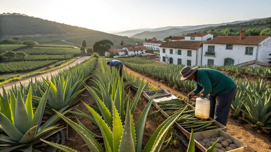 Alt text en français pour l'image Aloegarve :

Soins naturels à l'aloès bio portugais, gamme végane premium pour peau saine et écologique
