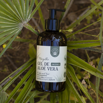 Organic Aloe Vera Gel Soothing Sensitive Skin Naturally, Hydrating Skin Care From Portugal's Algarve
