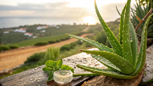 Organic Portuguese Aloe Vera Skincare: Natural European Wellness Product Showcasing Pure Botanical Ingredients

