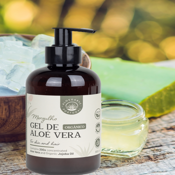 Organic Aloe Vera Gel with No Parabens: Portuguese Skincare for Natural, Hydrating Skin Care
