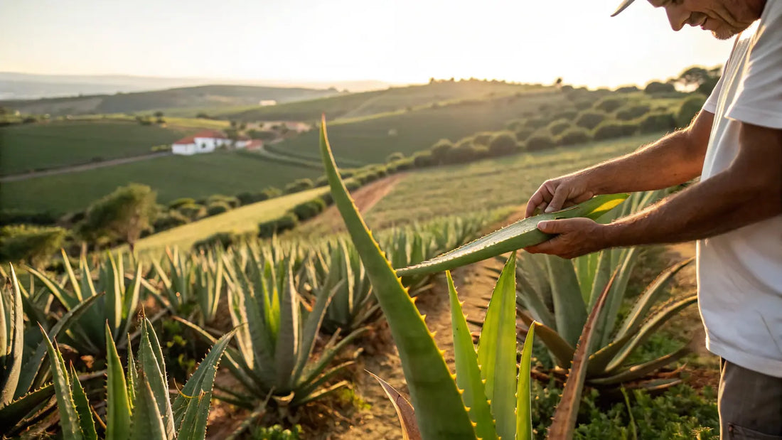 Voyage de l'Aloe Vera Bio Aloegarve : Culture Écoresponsable et Soins Naturels en Algarve
