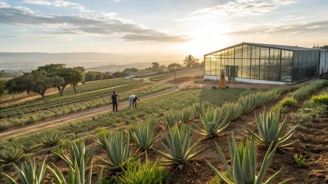 Alt Text in Spanish:

Gel de aloe vera orgánico natural de Aloegarve, producto cosmético vegano europeo para cuidado facial y corporal
