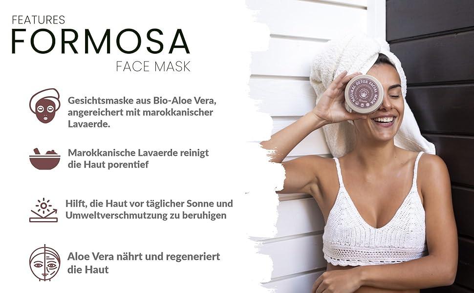 Natürliche Aloe Vera Detox Gesichtsmaske aus Portugal für reine, strahlende Haut ohne Chemie
