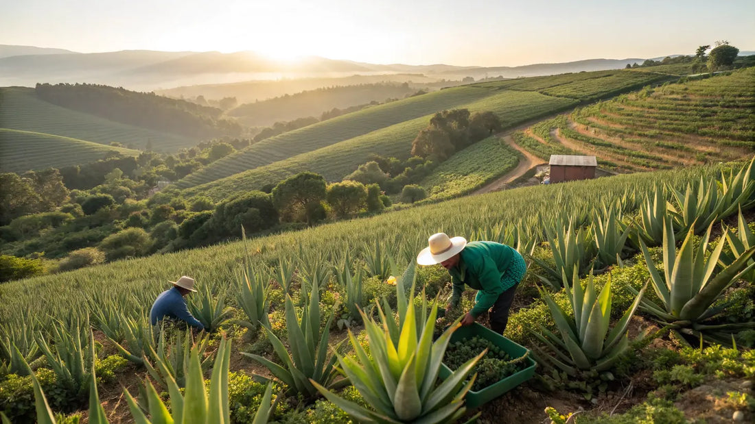 Alt texto em português: Produto de Aloe Vera Bio Português Orgânico Natural com Planta Fresca de Aloe em Fundo Claro
