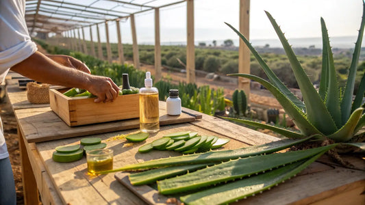 Organic European Aloe Vera Gel Revealing Natural Skincare Benefits for Hydration and Healing
