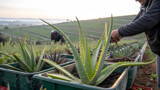 Natürliche Bio-Aloe Vera Pflege mit Öl: Winterschutz für trockene Haut, vegan und organisch hergestellt
