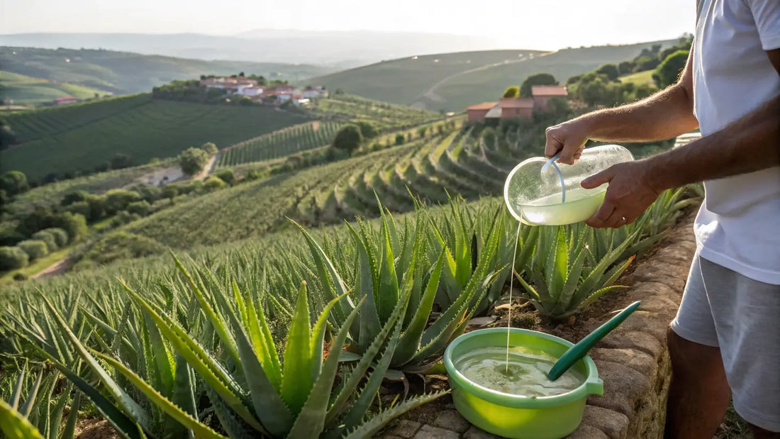 Natürliche Aloe Vera Hautpflege aus Portugal - Bio, vegan und dermatologisch getestet für strahlende Haut
