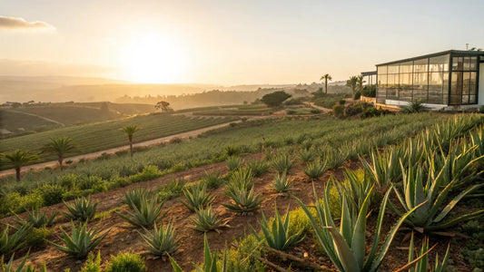 Natürliche Aloe Vera Gesichtsmaske für trockene, empfindliche Haut - Portugals vegane Hautpflege-Lösung
