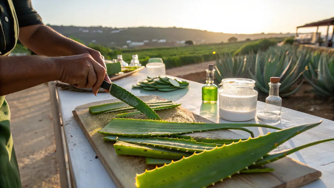 Alt Text (SEO Optimized in Spanish):

Gel Orgánico de Aloe Vera Europeo para Cuidado Natural de Piel Sensible y Vegano
