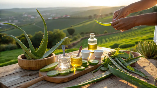 Gel d'Aloe Vera Bio Concentré Naturel pour Hydratation et Soin Anti-Âge Écologique
