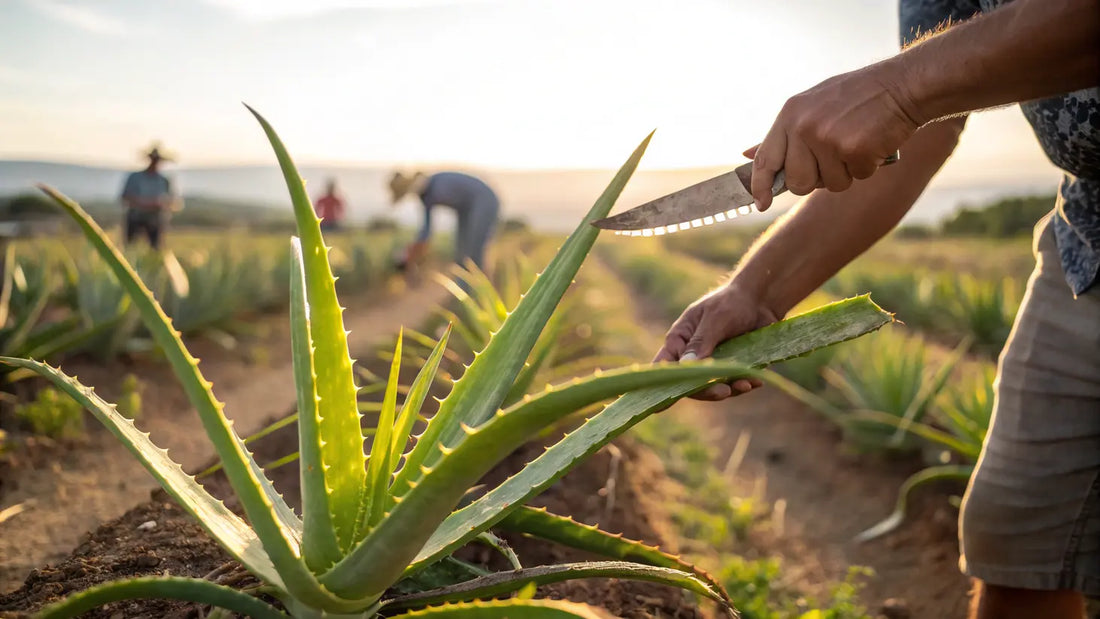 Natürliche Aloe Vera Gel Anwendung für strahlende Hautpflege - Portugiesische Bio-Pflege für alle Hauttypen
