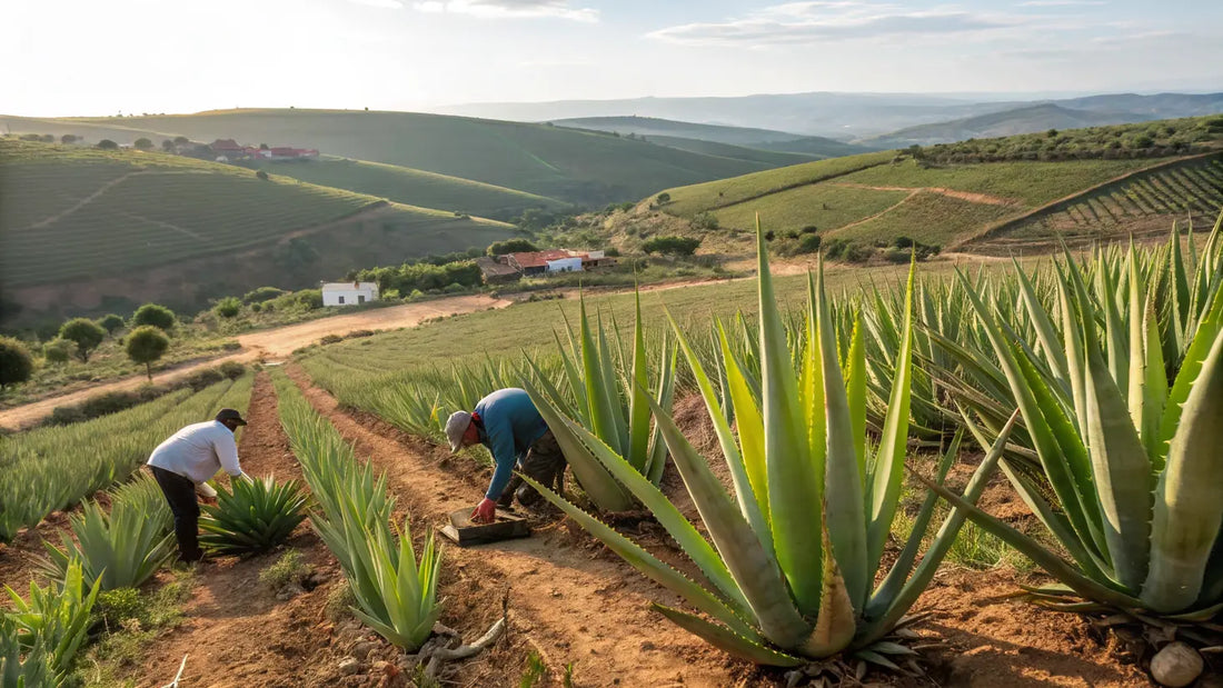 Alt text em Português Europeu:

Frasco de gel de Aloe Vera orgânico do Algarve, skincare natural vegana feita à mão em Portugal
