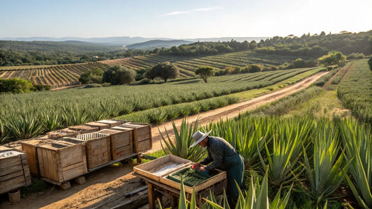European Organic Aloe Vera Skincare: Natural Botanical Wellness Product with Pure Green Ingredients
