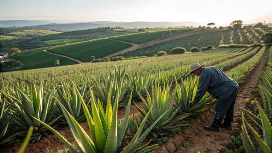 Alt-Text für Blog-Bild:

Biologische Aloe Vera Hautpflege aus Portugal: Natürliche, vegane Skincare von Aloegarve in sonniger Algarve-Landschaft
