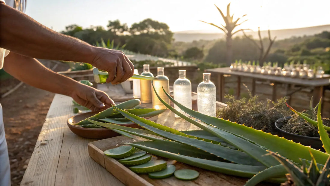 Aceite de aloe vera orgánico para hidratación profunda: Secreto europeo de belleza natural antiarrugas con nutrición intensa
