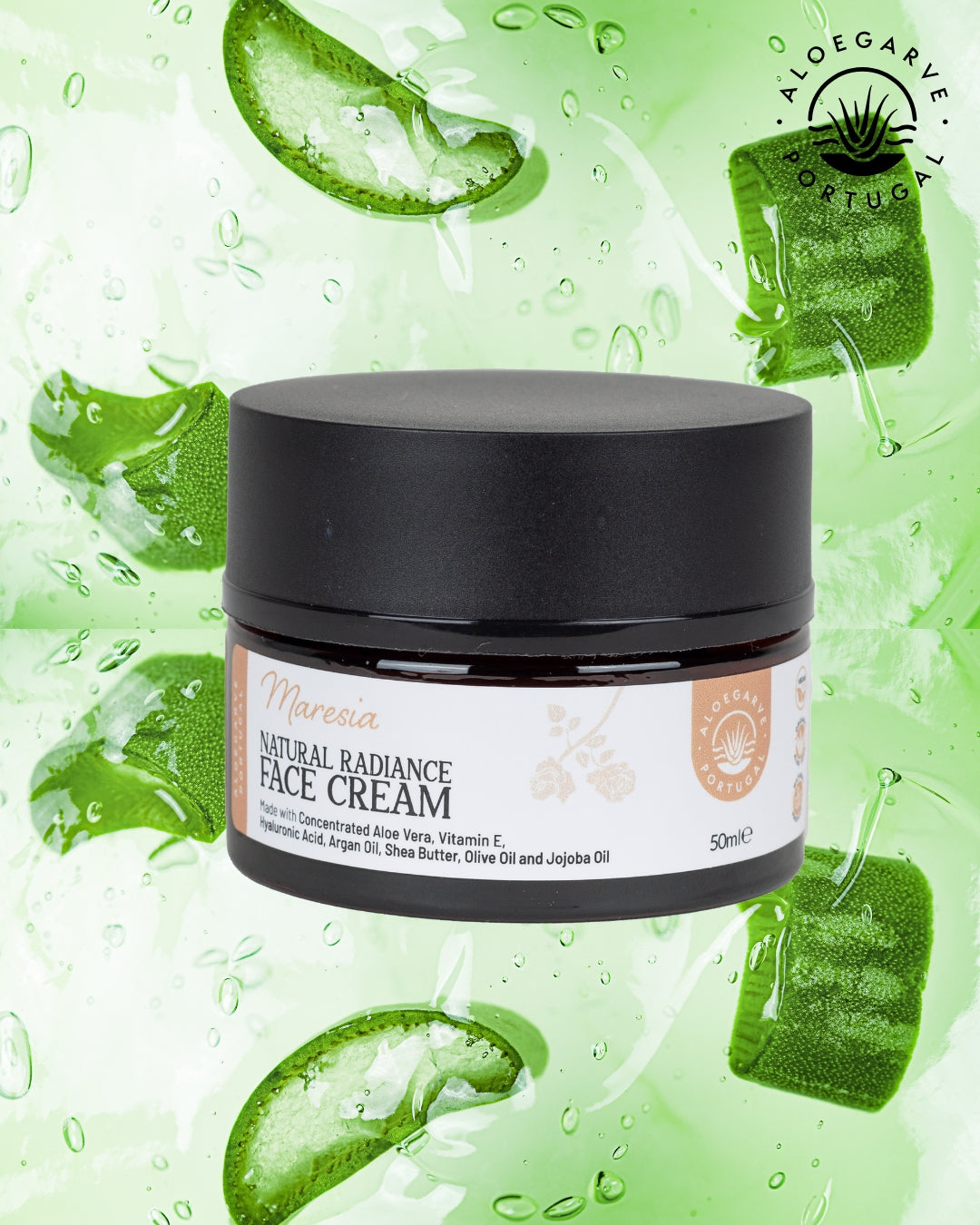 Nourishing Organic Aloe Vera Face Cream for Mature Skin, Handcrafted in Algarve, Portugal
