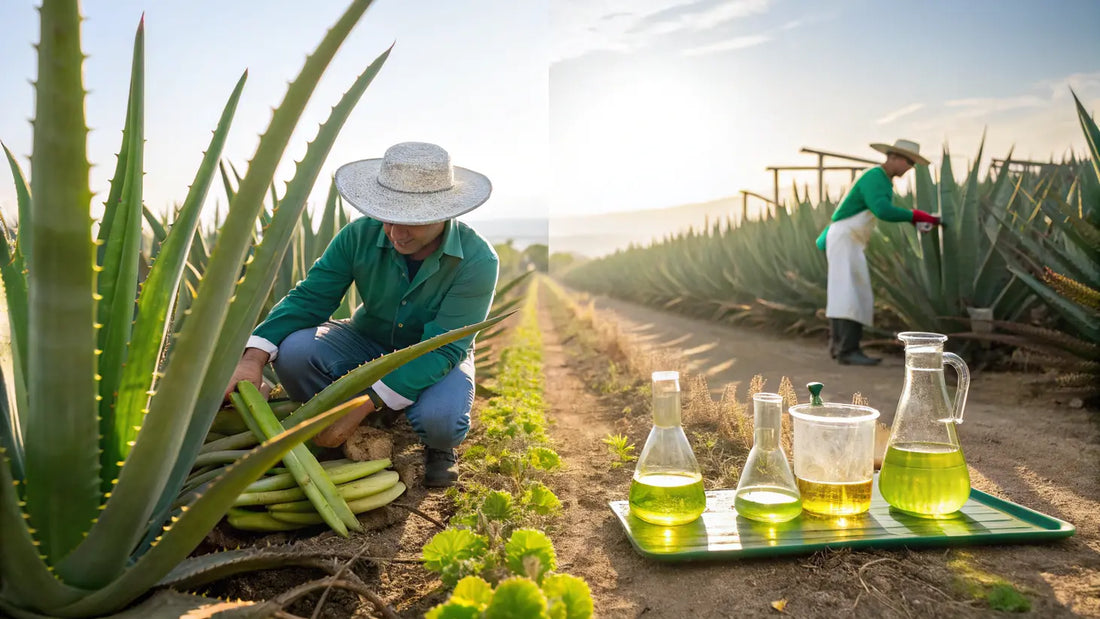 Aloe vera orgánico para cuidado facial natural, hidratación intensa y regeneración de piel desde Portugal
