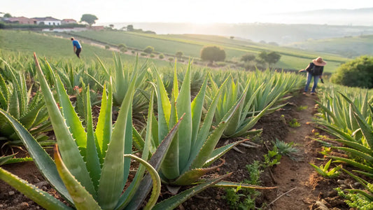 Aloe Vera Bodylotion für sonnenbeschädigte Haut: Natürliche Regeneration aus portugiesischen Bio-Plantagen
