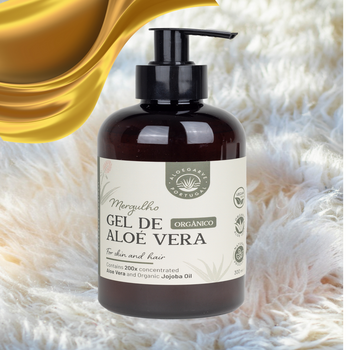 Organic Portuguese Aloe Vera Gel Skincare Product Showcasing Natural Hydration and Wellness Benefits
