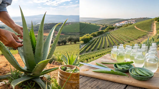 High Concentration Aloe Vera Hautpflege aus Portugal - Biologisch, vegan, natürliche Pflege für strahlende Haut
