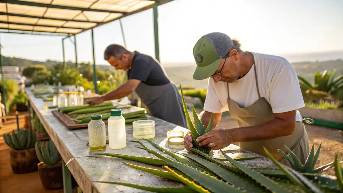 Alt Text for Image:

Soins bio Aloe Vera pour peaux sensibles, gel hydratant naturel européen vegan sur fond blanc
