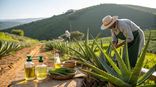 Alt text pour l'image de blog:

Gel d'aloe vera bio portugais, soin naturel végétalien pour peau éclatante et hydratée
