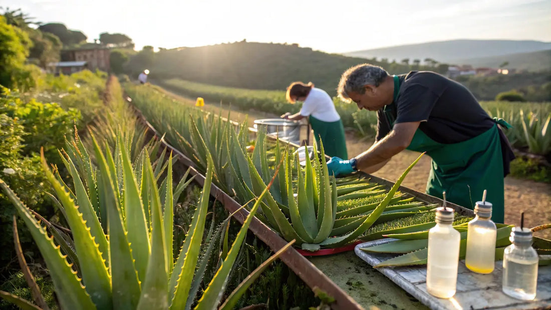 Gel d'Aloe Vera Certifié Bio Portugais Hydratant pour Soin Naturel de la Peau Écologique
