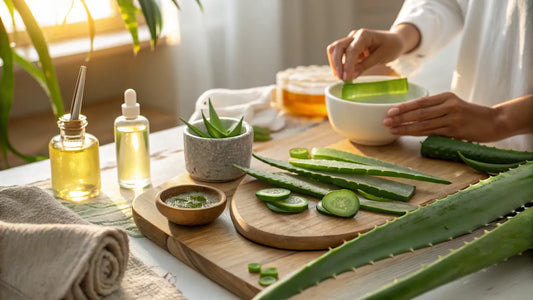 Alt text for image: Aloe Vera Bio Hydratant et Apaisant pour Tous Types de Peau - Soin Naturel Européen
