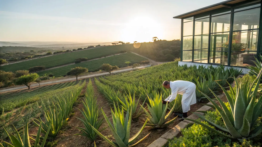 Aloe vera orgánico portugués: Hidratación natural premium con extractos puros del Algarve
