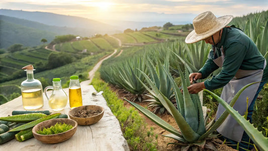Luxury Organic Aloe Vera Skincare from Algarve: Natural European Beauty Essence in Radiant Glow

