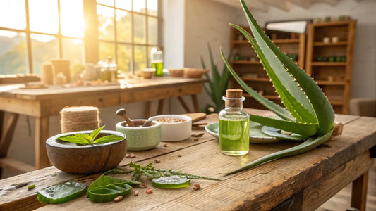 Natural Organic Aloe Vera Skincare Gel from European Farms with Pure Botanical Ingredients
