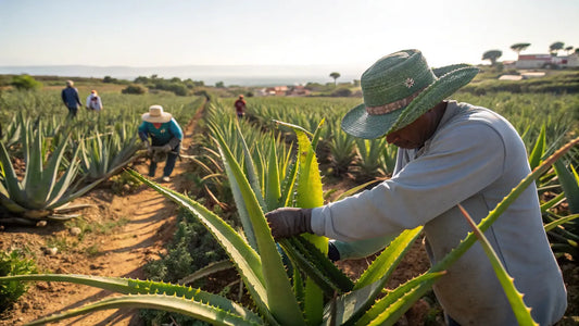Alt texto para imagem de gel de aloe vera orgânico: Gel Natural de Aloe Vera do Algarve para Hidratação Intensiva e Cuidados Faciais Veganos

