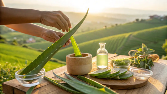Creme Facial de Aloe Vera Orgânico: Hidratação Natural do Algarve em Cosmética Vegan Premium

