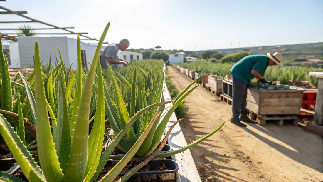 Alt texto en español:

Gel de Aloe Vera Orgánico Europeo: Producto Natural de Cuidado Facial Vegano desde Cultivos Sostenibles
