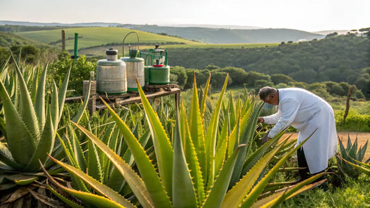 Aloe Vera Bio Orgânico Português: Máscara Noturna Hidratante de Cuidados com a Pele do Algarve em Frasco Natural
