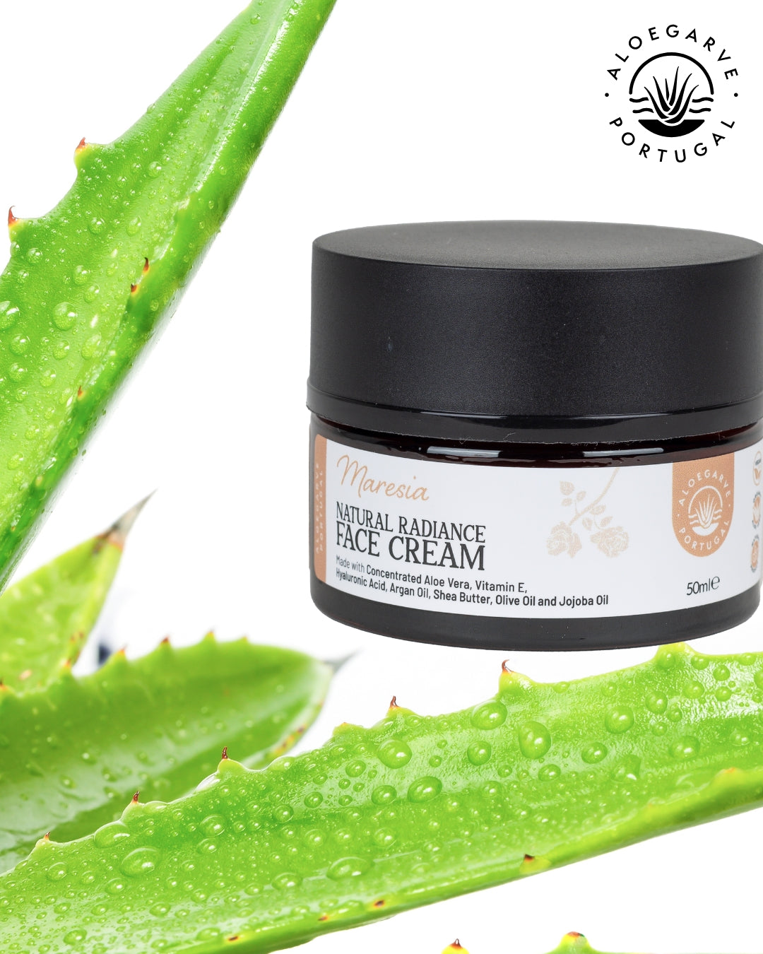 Best Natural Face Cream from Algarve: Organic Aloe Vera Skincare Revealing Radiant Portuguese Glow
