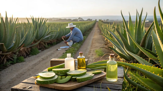 Alt Text in Spanish:

Aloe vera orgánico bio para cuidado facial, gel natural de extracto puro certificado europeo

