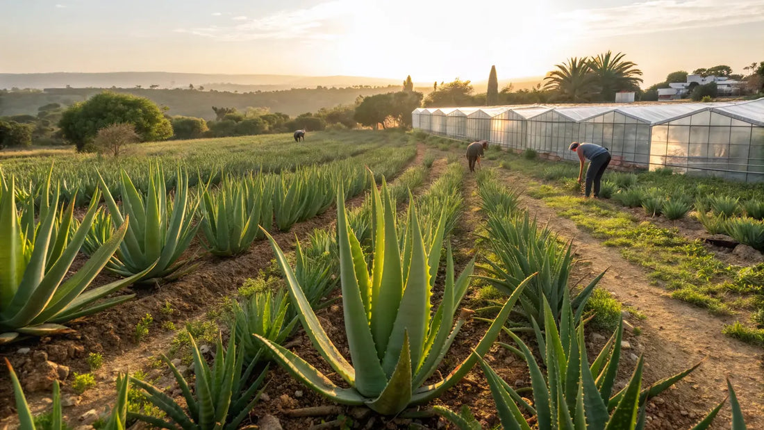 Alt text en español:

Gel de aloe vera orgánico europeo, hidratante natural para cuidado facial ecológico y vegano
