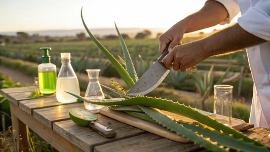Creme anti-envelhecimento Aloegarve: Gel orgânico de aloe vera do Algarve para pele sensível e radiante
