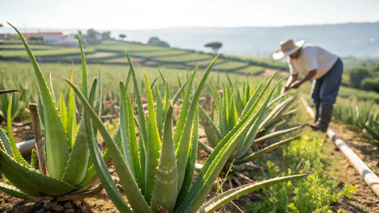 Alt Text: Natürliche Bio-Aloe Vera Hautpflege aus Portugal - Vegane Skincare Essentials von Aloegarve
