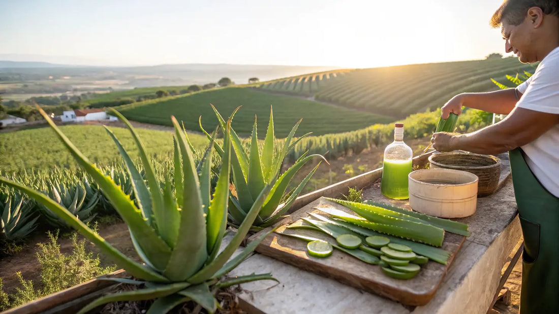 Alt text en español:

Gel de Aloe Vera Bio Natural Orgánico Europeo para Cuidado Facial Ecológico
